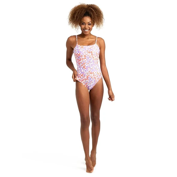 Arena Swimsuit U Back Allover Kadın Yüzücü Mayosu 005950390 - 3
