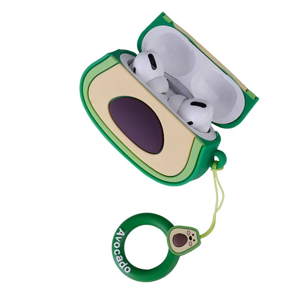 Apple Airpods Pro 2 Zore TPU Kabartma Figürlü İpli Airbag 37 Silikon Kılıf - 3