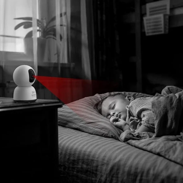 Baseus Security P1 Lite Indoor 2k 3mp Wi-Fi Güvenlik Kamerası Aı Algılama, 8x Zoom, Alexa ve Google Uyumlu - 2