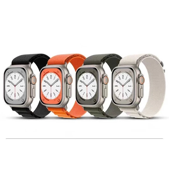 Apple Watch 7 45mm Zore KRD-74 Hasır Kordon - 10