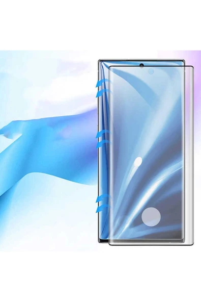 Samsung Galaxy Note 20 Uyumlu Tam Kaplayan Kırılmaz Esnek Süper Pet Ekran Koruyucu - Resim 2