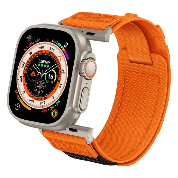 Apple Watch 44mm Zore KRD-99 Hasır Kordon - Resim 7