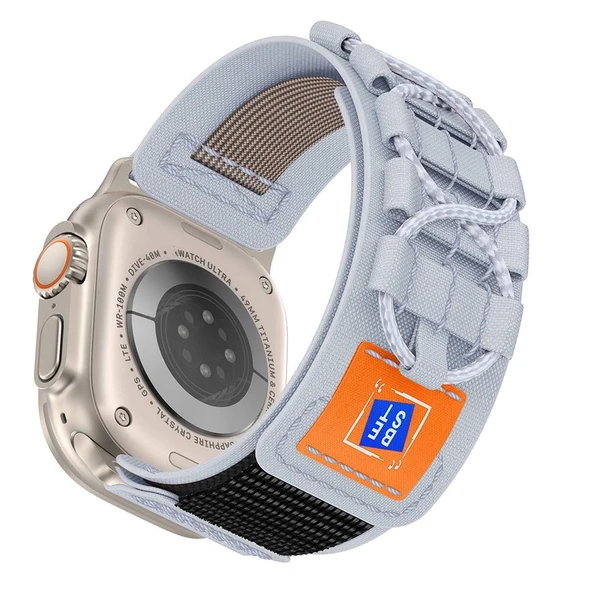 Apple Watch 42mm Zore KRD-99 Hasır Kordon - 9