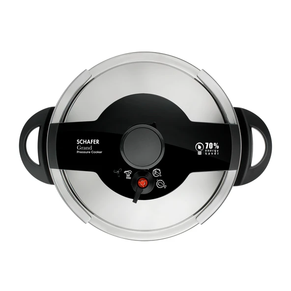 Schafer Grand Düdüklü Tencere 12 L-Siyah - 4