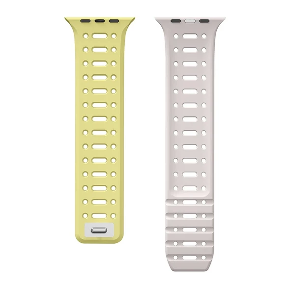 Apple Watch 10 46mm Zore KRD-124 Silikon Kordon Strap Kayış - 2