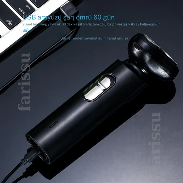 TX-151 Şarjlı Tıraş Makinesi – Günlük Tıraş ve Sıfır Yanak İçin - 3