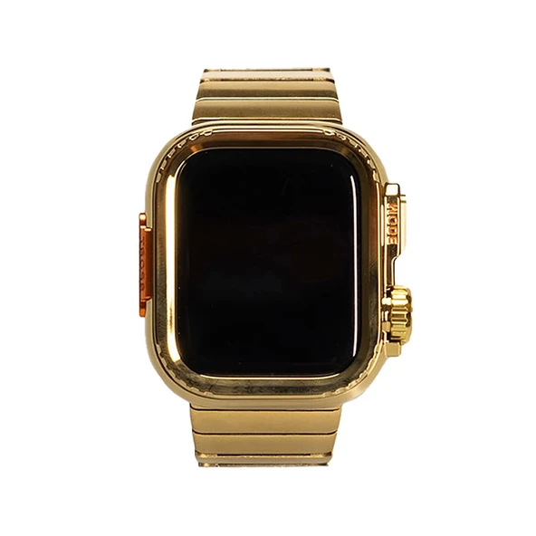 Apple Watch 44mm Zore KRD-126 Sert Kasa Koruyuculu Metal Kordon - 3