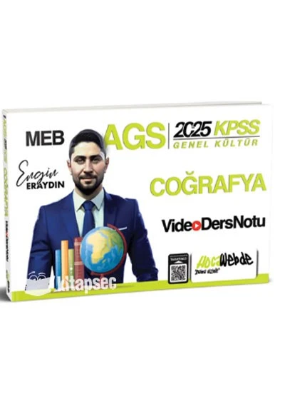 2025 MEB-AGS KPSS Türkiye Coğrafyası Video Ders Notu HocaWebde Yayınları