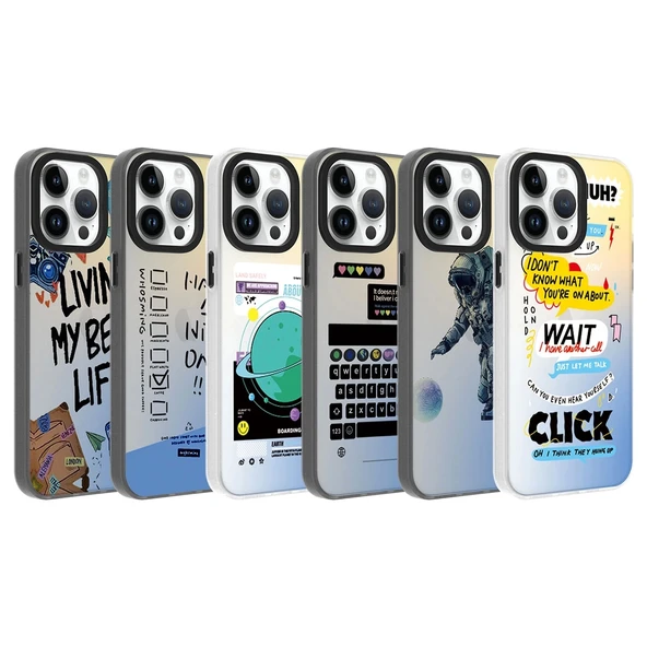 Apple iPhone 14 Pro Max Kılıf Desenli Zore Dragon Sert Kapak - Resim 2