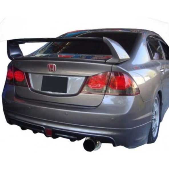 Honda Civic Fd6 Sağdan Çift Çıkış Mugen RR Arka Ek (Plastik)(Boyasız) ürün görseli