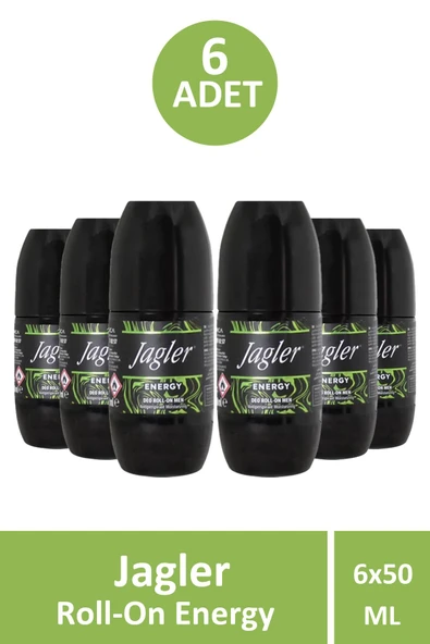 Jagler Roll-On Energy Erkek 50 ml 6 Adet