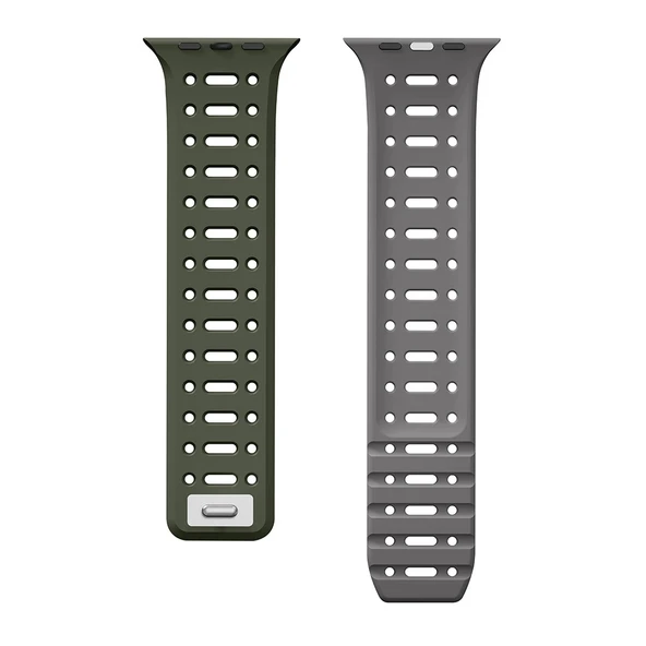 Apple Watch 10 46mm Zore KRD-124 Silikon Kordon Strap Kayış - 5