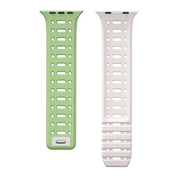 Apple Watch 10 46mm Zore KRD-124 Silikon Kordon Strap Kayış - 4