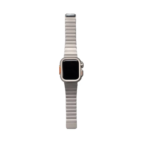Apple Watch 44mm Zore KRD-126 Sert Kasa Koruyuculu Metal Kordon - 10