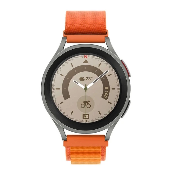 Galaxy Watch Active 2 44mm Zore KRD-74 20mm Hasır Kordon - 11