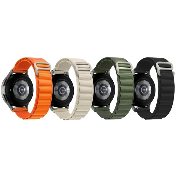 Galaxy Watch Active 2 44mm Zore KRD-74 20mm Hasır Kordon - 9