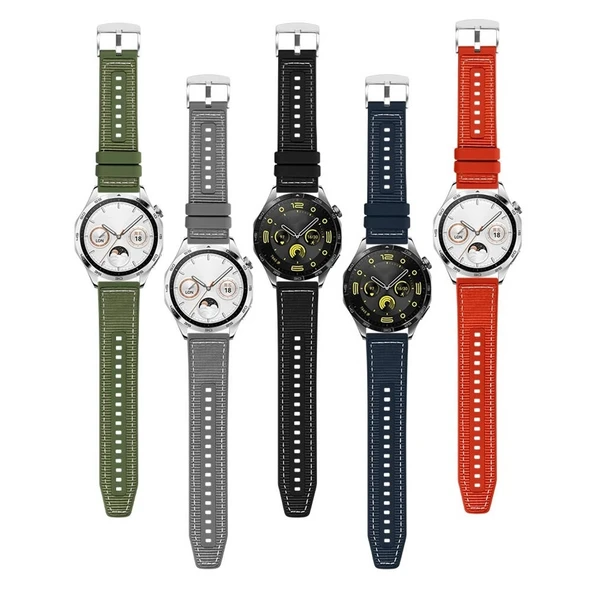 Huawei Watch GT 3 46mm Zore KRD-102 22mm Silikon Kordon - 5