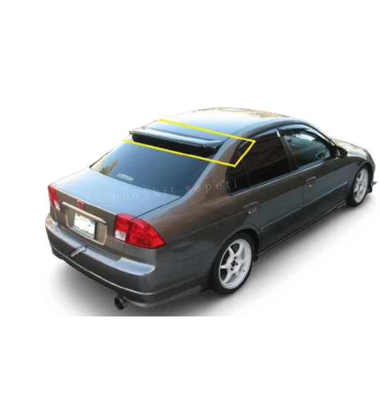 Honda Civic Vtec 2 Cam Üstü Spoiler (Plastik)(Boyasız) ürün görseli