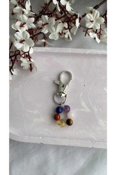 Çakra Doğal Taş Anahtar Charm