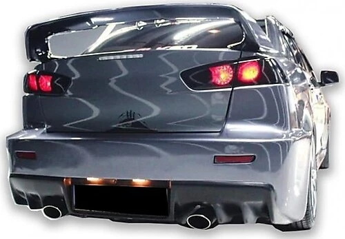 Lancer - Evo 10 Style - Arka Tampon (Plastik) (Boyasız)