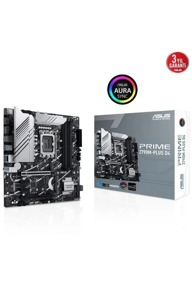 Asus Prime Z790M-PLUS D4 Intel LGA1700 DDR4 Micro ATX Anakart Outlet - Resim 2