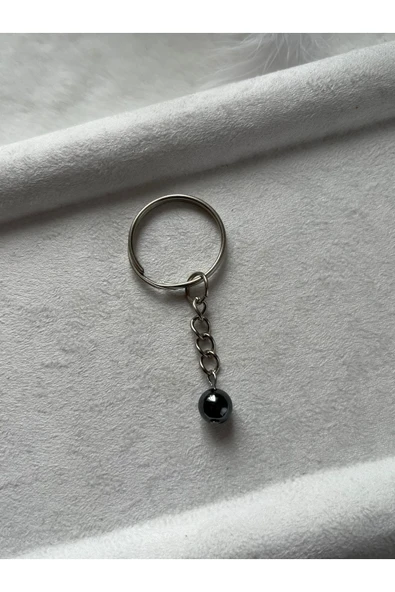 8 mm terahertz gümüş anahtarlık