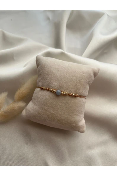 Angelit taşı el yapımı ip bileklik & halhal ürün görseli