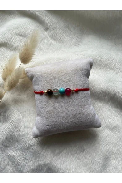 Oğlak Burcu Doğal Taş Şans Bilekliği Ayarlanabilir ürün görseli