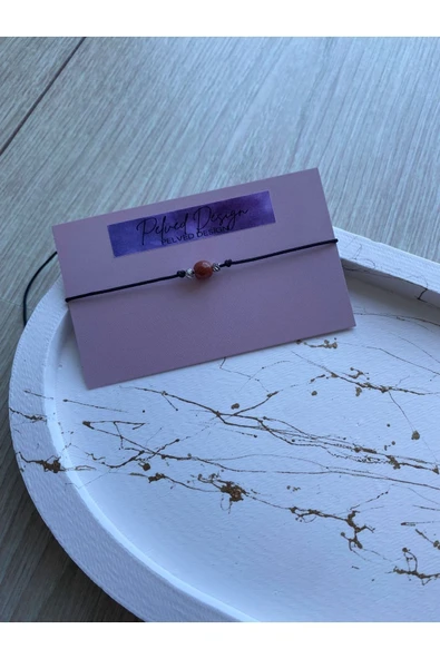 Yıldız Taşı El Yapımı Ayarlanabilir Ip Bileklik ürün görseli