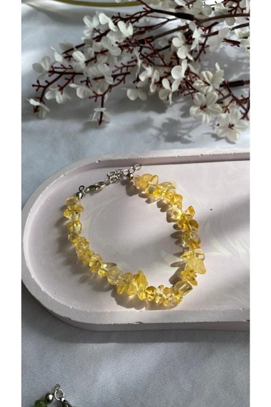 Sitrin Taşı Doğal Taş Bileklik ürün görseli