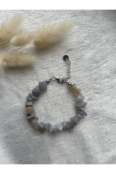 Kalsedon Doğal Taş Bileklik ürün görseli