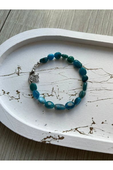 Apatit Oval Doğal Taş Bileklik ürün görseli