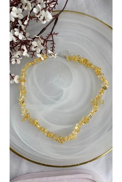 Sitrin Doğal Taş Kolye ürün görseli 1