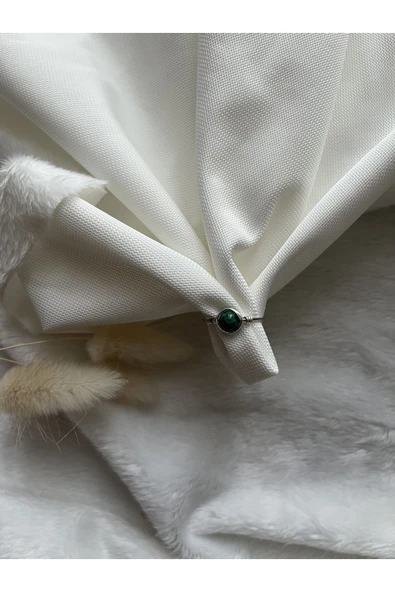 Azurit Doğal Taş Ayarlanabilir Tel Yüzük ürün görseli