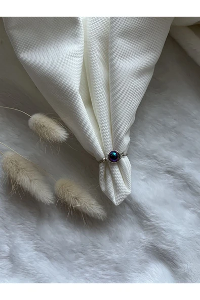 Renkli Hematit Taşı Ayarlanabilir Doğal Taş El Yapımı Tel Yüzük ürün görseli