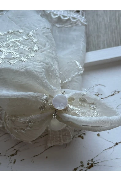 Iri Sedef Doğal Taş Tel El Yapım Yüzük ürün görseli 1