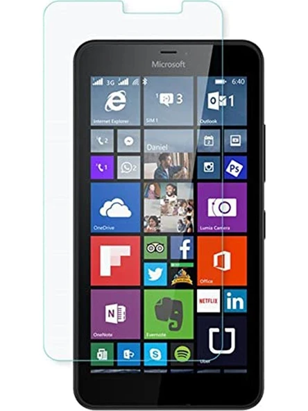 Nokia Lumia 640 Ekran Koruyucu Cam Temperli Sert Maxi - Resim 4