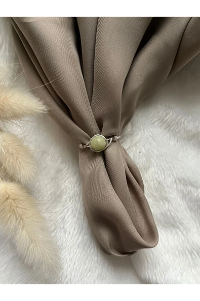 Zebercet Peridot Doğal Taş Tel Yüzük El Yapımı ürün görseli