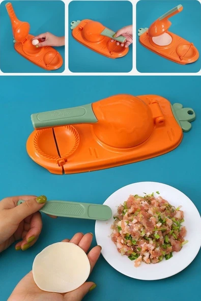 Havuç Tasarımlı Şık Pratik Börek Mantı Hamuru Presleme Börek Yapma Kalıbı
