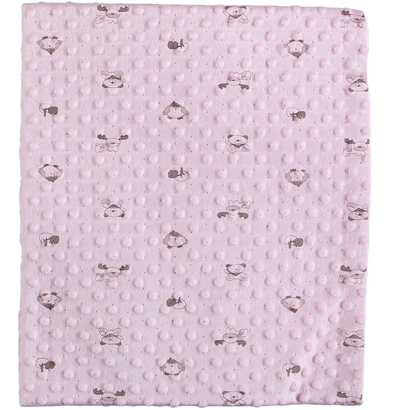 Desenli Nohut Bebek Battaniye Premium Kalite Yumuşak Sıcak Tutan Battaniye Hediyelik  82*90 cm - 3