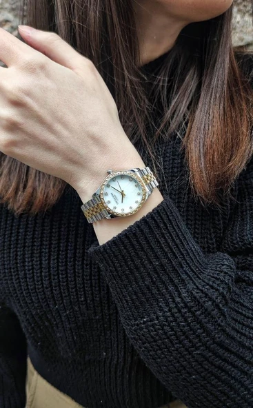 Lee Cooper LC07818 Taşlı Tasarım 3 Atm Su Geçirmez Kadın Kol Saati - Resim 12