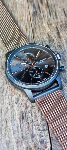 Lee Cooper LC07224 Fonksiyonlar Aktif Takvimli Hasır Kordon Erkek Kol Saati - 12