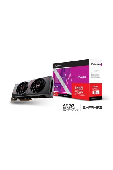 Sapphire RX 7700 XT Pulse 11335-04-20G 192 Bit GDDR6 12 GB Ekran Kartı Outlet - 1