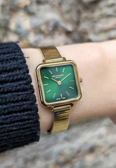 Lee Cooper LC08138 Kare Kadran Minimal Tasarım 3 Atm Su Geçirmezlik Kadın Kol Saati - Resim 6