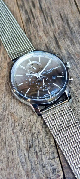 Lee Cooper LC07224 Fonksiyonlar Aktif Takvimli Hasır Kordon Erkek Kol Saati - 7