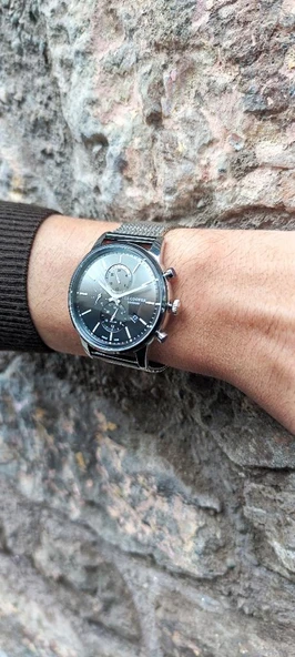 Lee Cooper LC07224 Fonksiyonlar Aktif Takvimli Hasır Kordon Erkek Kol Saati - 8