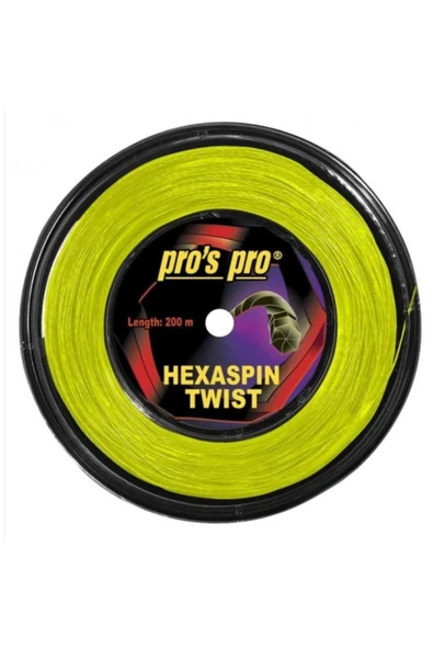 Pro's Pro hexaspın 1.20 lime renk 200 metre rulo kordaj