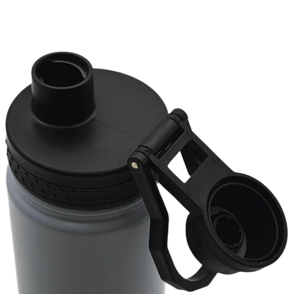 Noki Vidalı Kapak Taşıma Kulplu Çelik Termos Matara 540 ml (T-0126) - 10