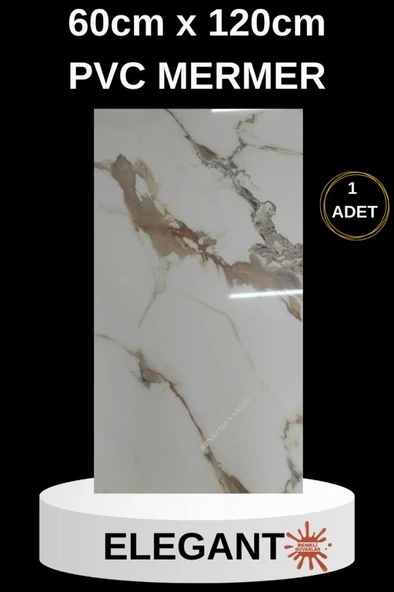 Alternatif Kaplama UV PVC Mermer Panel Elegant1 Adet 60x120cm Ev Ofis Otel Duvar Kaplama Paneli