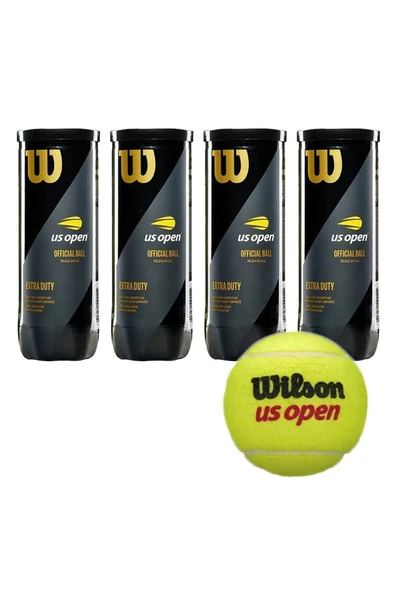 Wilson Us Open 4 Kutu Tenis Topu Vakum Ambalajda